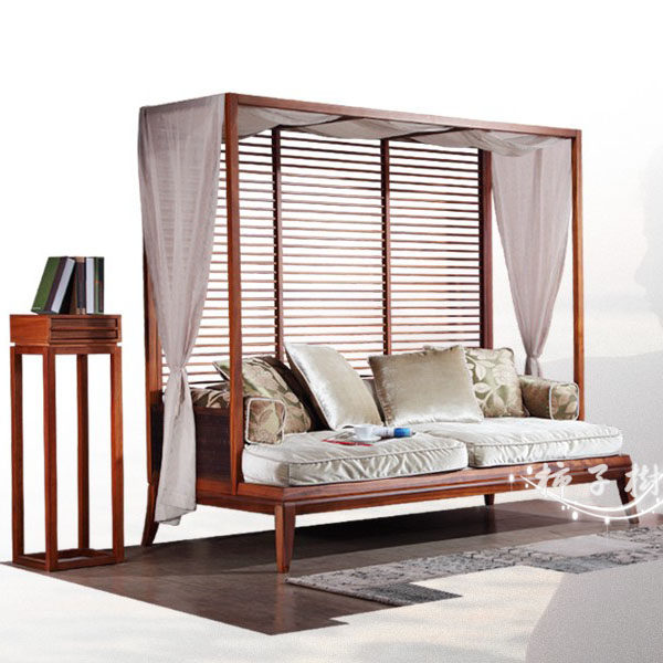 Lohan Bed Southeast Asian Fengxian Bed Take Linen and Massage Southeast Asian Fengrural Chinese Mantle Decoration