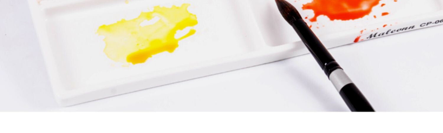 Палитра 玛琅maleonn陶瓷调色盘水彩水粉国画颜料22格白釉颜料碟环保好洗