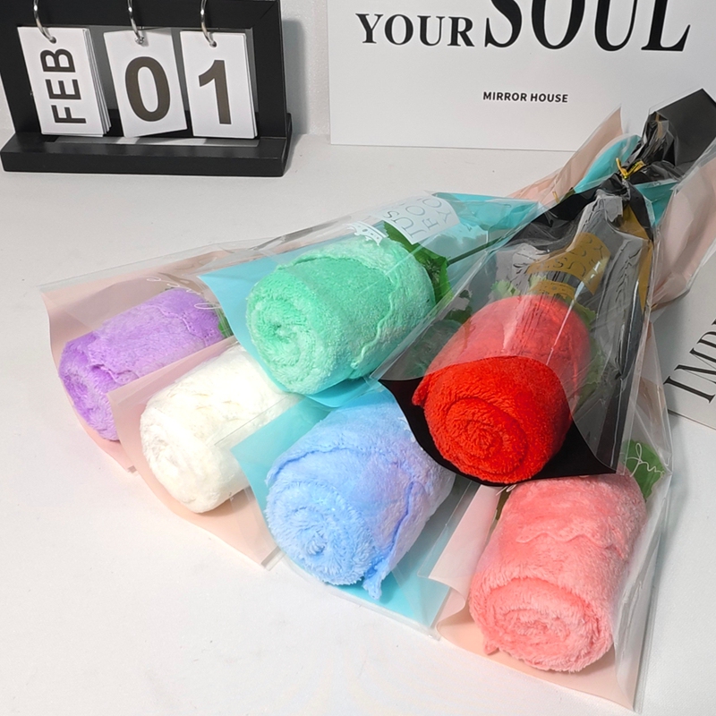 Towels, Roses, Small Gifts and Souvenirs for Women's Day, Teacher's Day, Mother's Day Activities