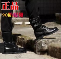 Stock of old goods special FB-90-1 high waist anti riot climbing boots high boots camping leather boots mens boots 90 storm