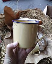 Old goods old army Cup old enamel cup army green mouth Cup 1963 light tower brand tea tank tea cup