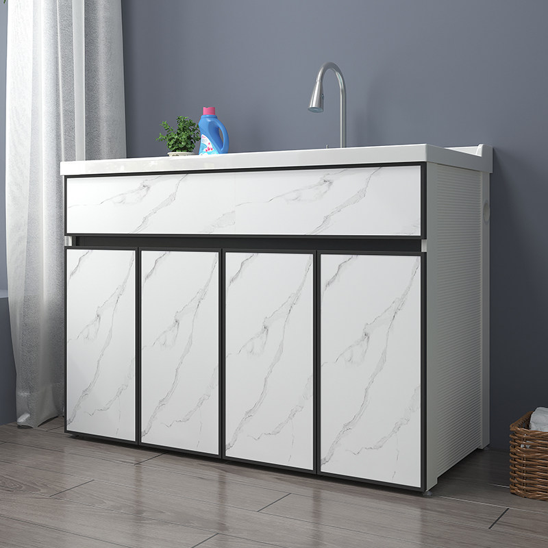 Custom Balcony Laundry Cabinet Drum Washing Machine Companion Wash Wash Washbasin Laundry Sink LAUNDRY TANK INTEGRATED CABINET COMBINATION