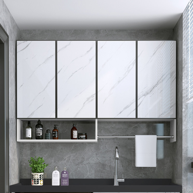 Space Aluminum Pendant Cabinet Light Lavish Wall Cabinet Wall Cabinet Wall Containing Cabinet Dressing Room Containing Cabinet Balcony Bathroom Wall Cabinet