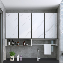 Space aluminum hanging cabinet light luxury wall cabinet hanging cabinet wall locker toilet storage cabinet balcony bathroom wall cabinet
