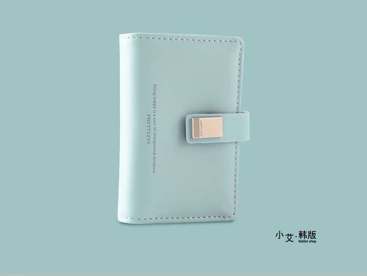 Gói thẻ mini siêu mỏng Puriti dành cho nữ nhỏ tươi Hàn Quốc phiên bản 20 thẻ đơn giản Thẻ thẻ mềm ví đựng thẻ lv