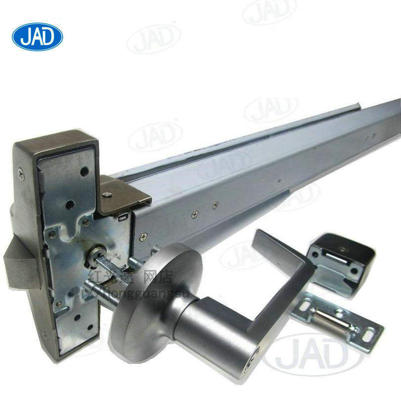 AWGMT push rod lock L916A flat push single-leaf stainless steel fireproof push rod lock escape door lock fireproof lock