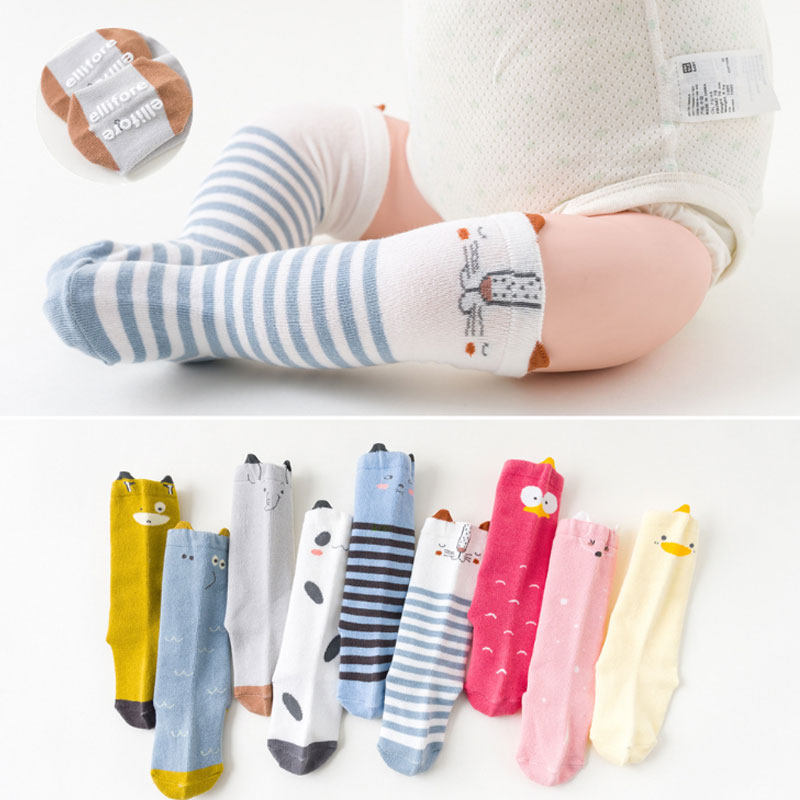 Newborn Socks High Silo Baby Socks Newborn Baby Over Kneecap Kneecap Cotton Socks Non-slip Floor Socks Stockings Socks