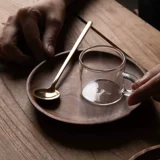 Маленькая концентрированная кофейная стеклянная высококачественная прозрачная чайная чашка, комплект, стакан, 180 мл
