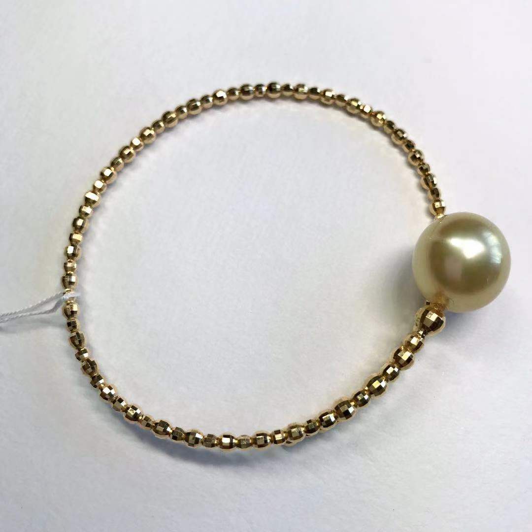 (Chunfeng Social Japan Direct purchase) Miss Ishihara Designer Designer Subsection Nanyang Gold Pearl 12 4mm K18 Bracelet