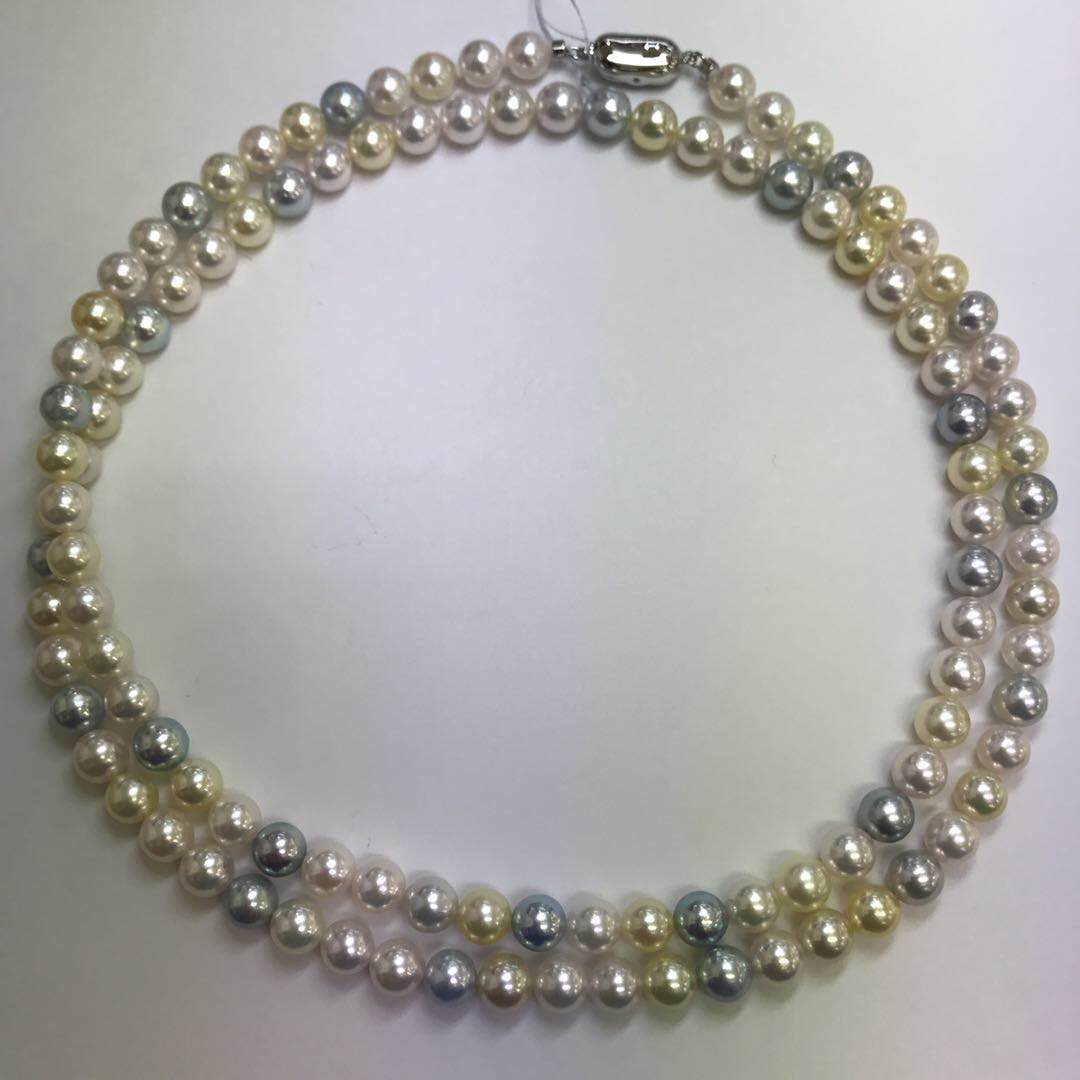 (Shunfengsha Japan Direct Purchase) Manufacturer 7-7 5mm Candy No Color Akoya Pearl Long Necklace