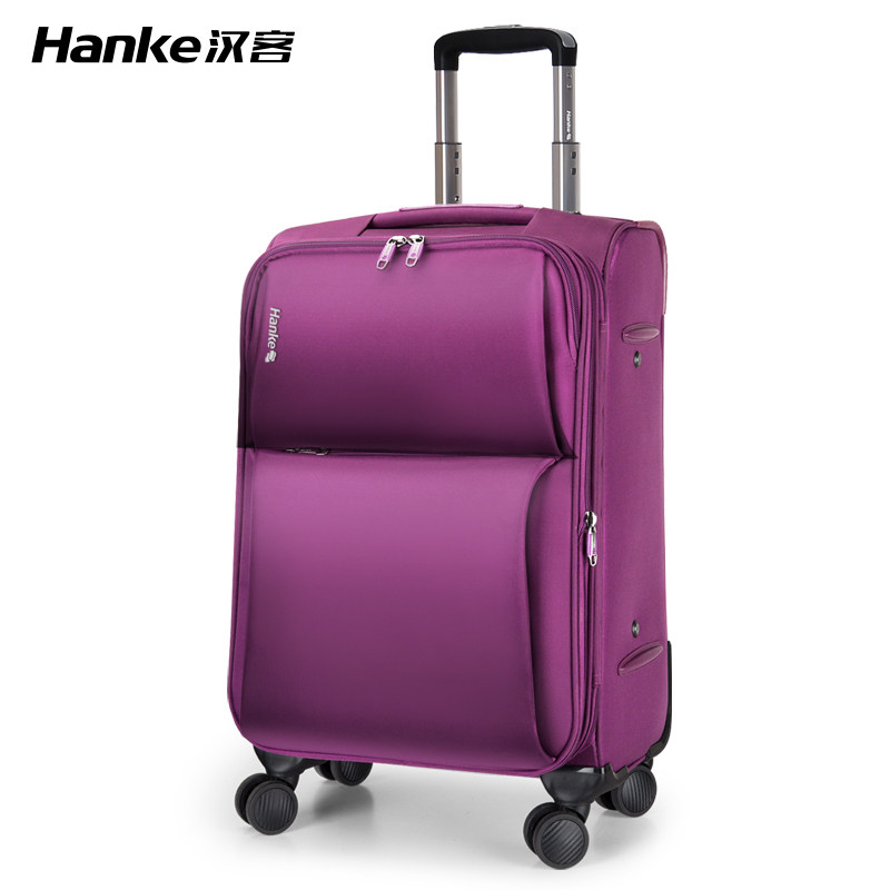 Hanke 20 inch universal wheel canvas trolley case Oxford cloth suitcase password suitcase boarding case soft box
