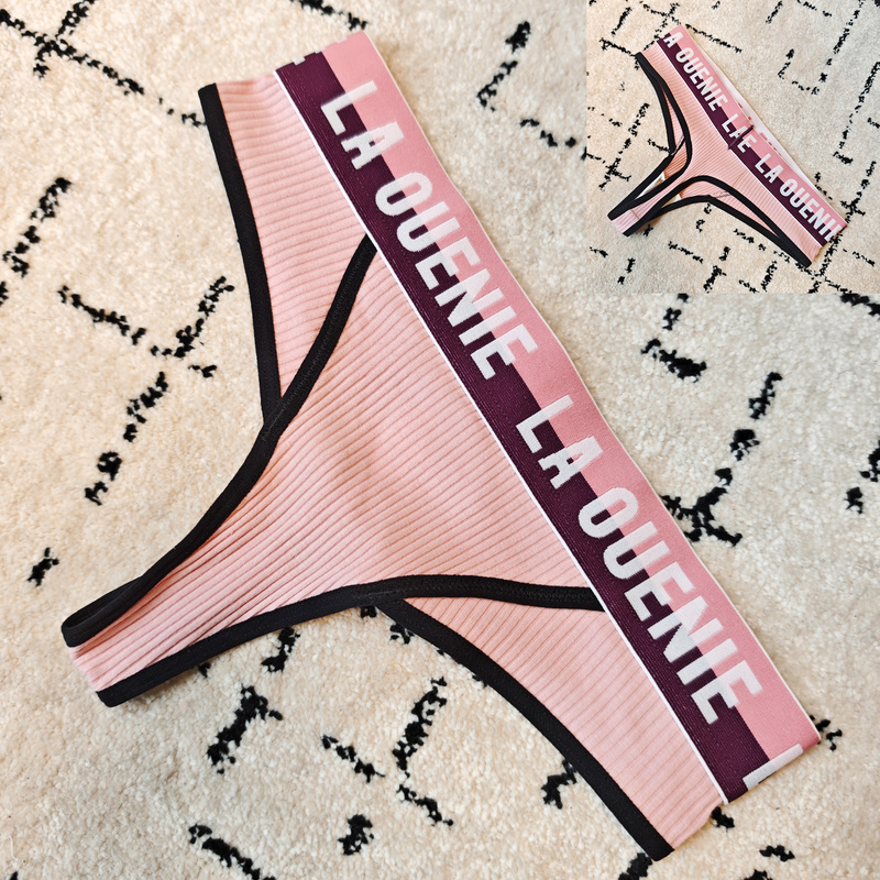 【Women's Size 3 - Women's Style E】Sexy Color-Block Letter Low-Rise Thong Seamless Breathable Quick-Dry T-Pants Underwear 【Women's Size 3 - Women's Style E】Sexy Color-Block Letter Low-Rise Thong Seamless Breathable Quick-Dry T-Pants Underwear