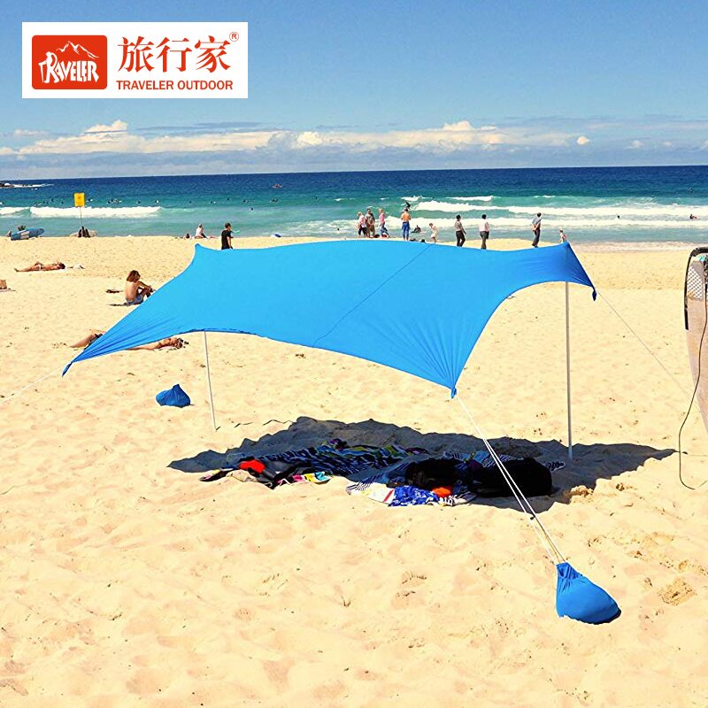 Traveler Lycra Canopy Foreign Trade Export Beach Tent Sunshade Cool Anti-UV Outdoor Beach Camping