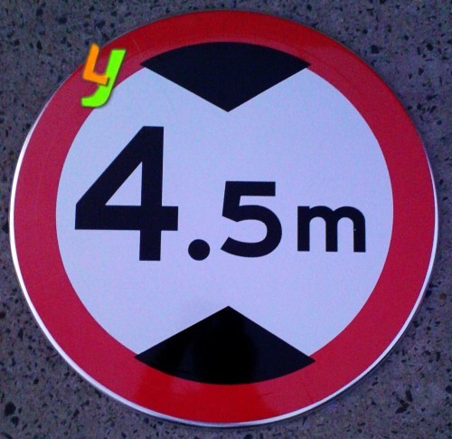 Special traffic signs limit height 3 meters round signs speed limit 5 km reflective signs custom triangle signs aluminum plates