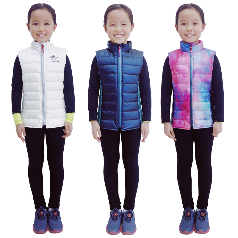 (New) figure skating boys and girls training Russian icediva Waterproof Pearl skating down vest