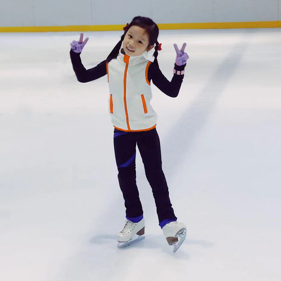 (Special offer)Figure skating boys and girls training suit Russian icediva heating fabric vest
