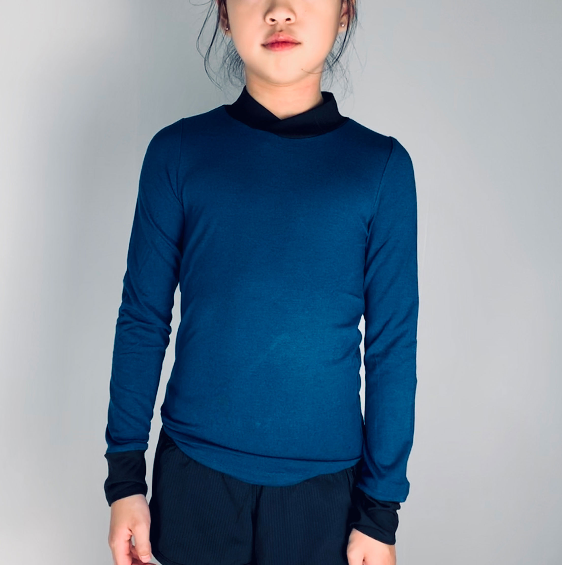 (Thin) Figure skating boys and girls training clothes Russian native iceiva skating wool long sleeves