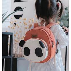 Three-color patch original fun canvas children's school bag anti-lost kindergarten multi-functional backpack cute backpack