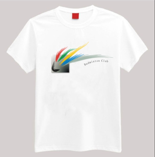 Lycra cotton badminton T-shirt short-sleeved casual wear sportswear accessories spring and summer jersey ball shirt top round neck