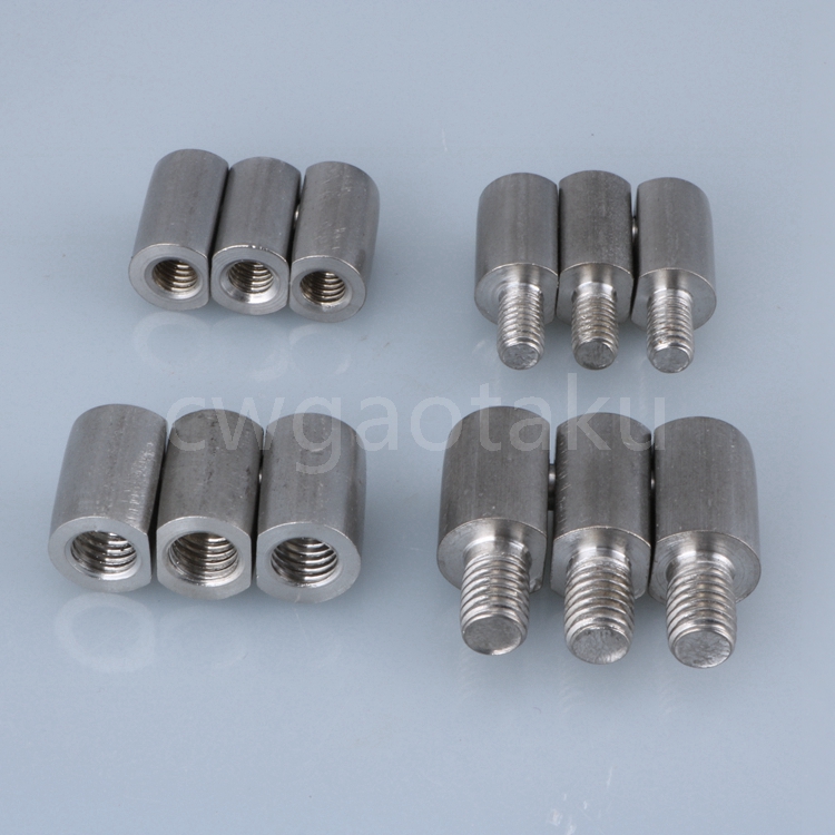 Triple-connected hinge stainless steel external screw M6 M8 electric cabinet case hinge outer diameter M12 M14 case cabinet hinge-Taobao