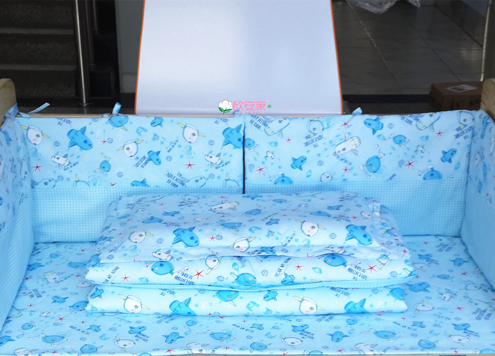 Xin'an trẻ em bộ đồ giường cotton ba mảnh mẫu giáo nap quilt cover pillowcase cotton bìa quilt cover