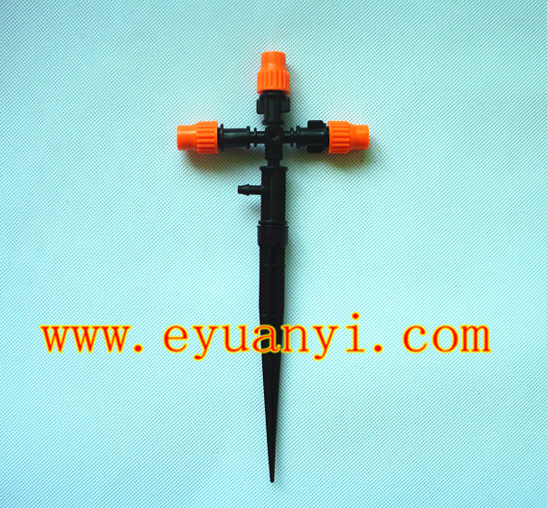 Three outlet atomizing nozzle Atomizing nozzle Long flower pot Flower pot sprinkler Flower pot watering