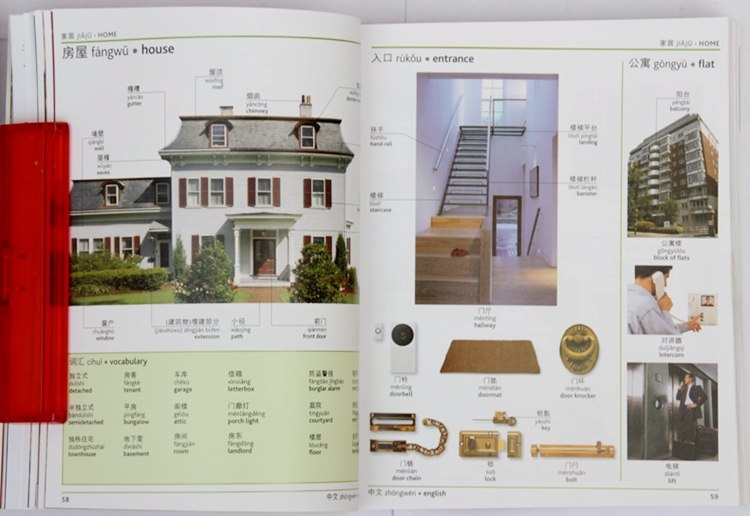 英文原版中英双语图解字典 Chinese-English V