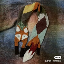 (Cai Nafu) hand-woven agnes small Fu raccoon scarf finished