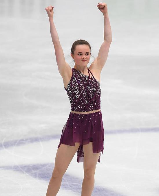 Ice Dance Elves Fashion Children Figure Skating Dress Competition Dress A101