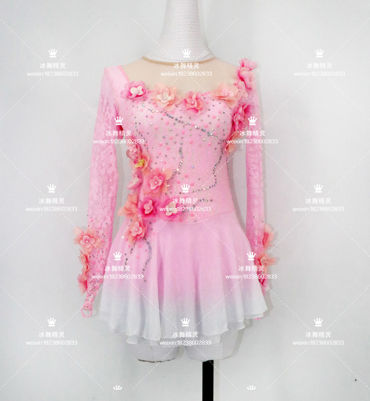 Hyun Dance Elf custom figure skating costume figure skating performance costume children's adult women's skirt a9