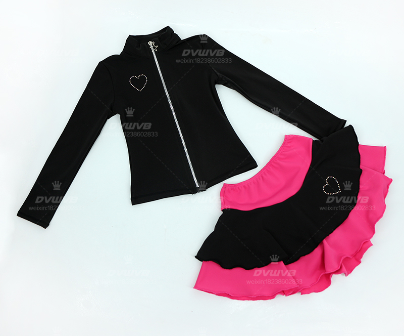 Dazzle Genie Figure Skating Korean velvet Skating Suit Short Skirt Suit a251