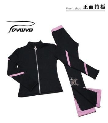 Dancing Genie Custom figure skating costume Figure Skating Training Suit Kids Adult Set a519