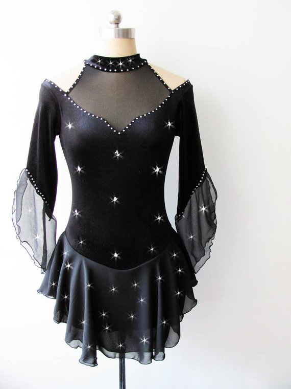 Dazzle Genie Custom Figure Skating Clothing High Play Breathable Children Adult Performance Dress a193