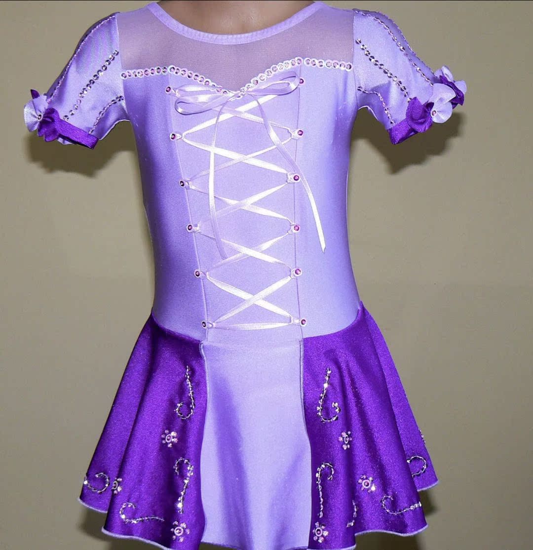 Dazzling genie customized figure skating clothing figure skating performance Children's adult female dress a190