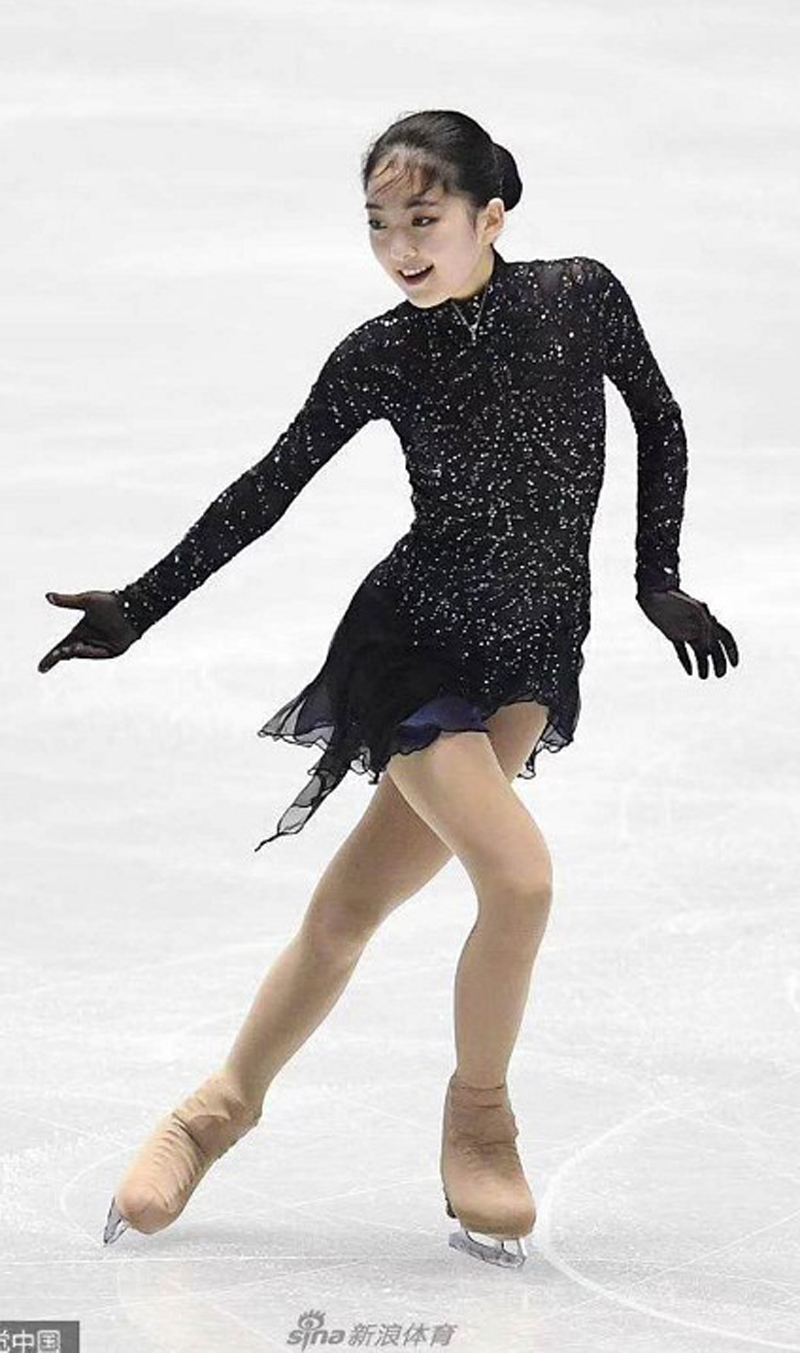 Hyun Dance Elf custom figure skating costume figure skating performance costume children's adult women's skirt a175