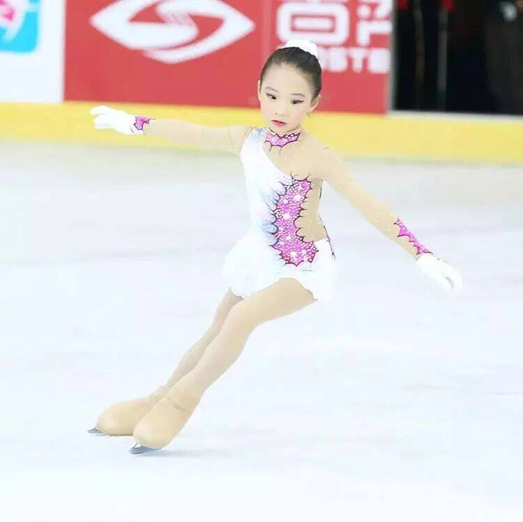 Dazzling genie customized figure skating clothing figure skating performance Children's adult female dress a139