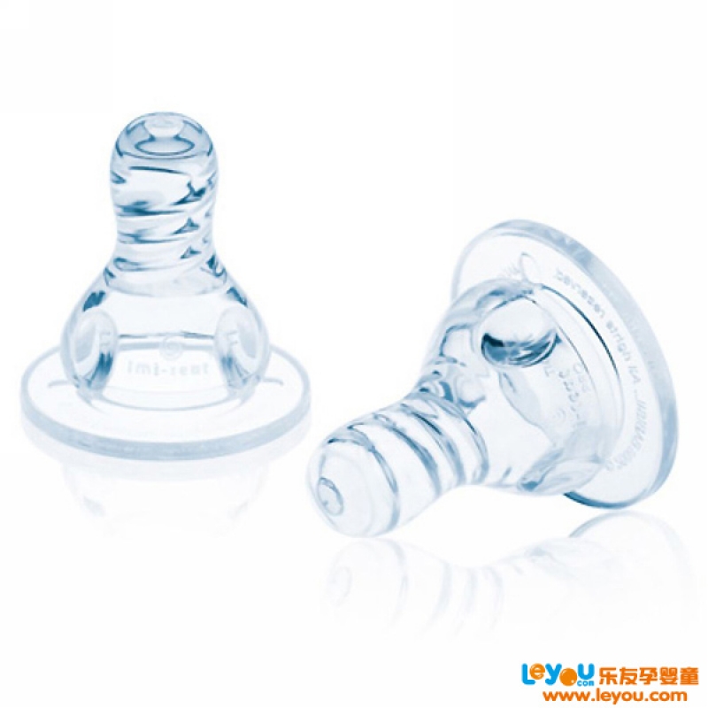 贝乐友孕婴童儿欣正品标准口径圆孔快流量恩美奶嘴单只升级版