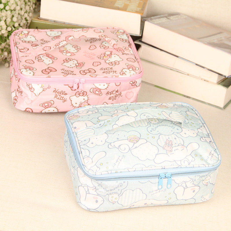 Cute cartoon waterproof cloth lunch with aluminum foil large number of students insulated cold and picnic lunch bag Jane about hand carrying bag