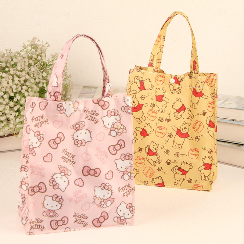 Cute cartoon tarp bento cup bag bag water bottle umbrella portable bento with out-of-the-way storage universal pouch