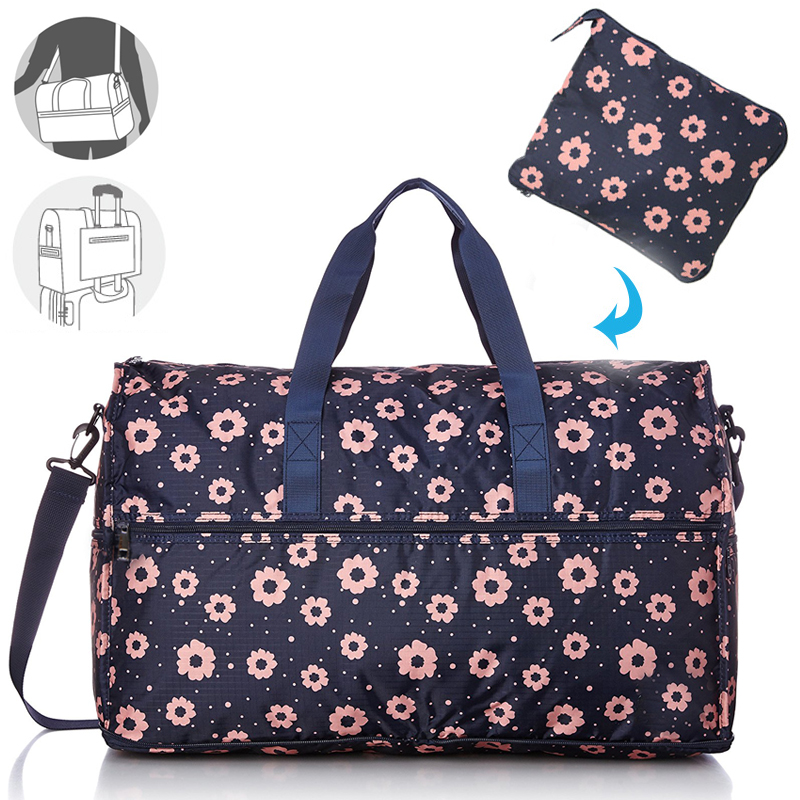 Japan New Folding Fold Travel Li Bag Bag Portable Hand Inclined Satchel Capacity Large Waterproof Sleeve Pull-Lever Box Boarding