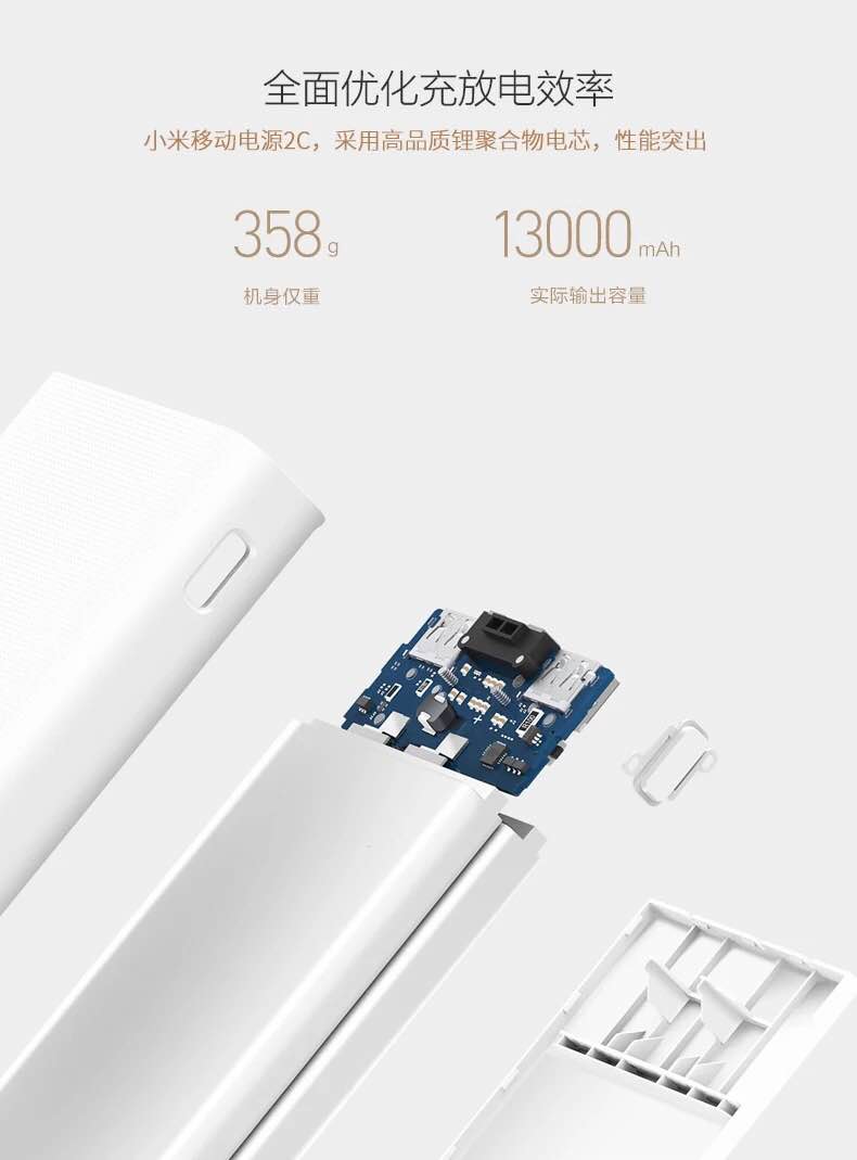 Tại chỗ ngay lập tức-2c kê điện thoại di động sạc Po 20.000 mA chính hãng gốc mỏng công suất lớn dual-port - Ngân hàng điện thoại di động sạc dự phòng redmi 20000mah