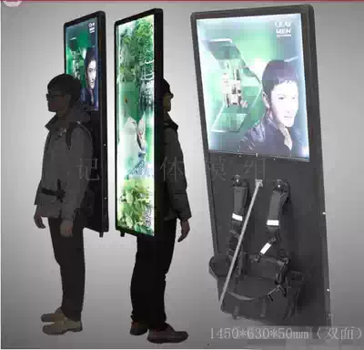 LED backpack light box mobile backpack type screen portable real estate promotion Billboard low price