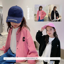 Chen Chen Ma Girls' Fashionable Foreign-Ben version of the jacket in the new 2022 autumn dress and baseball costume for children