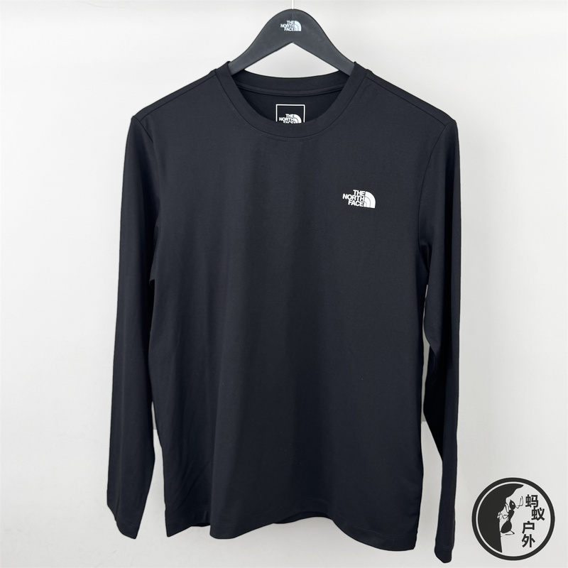 25 Autumn/Winter New the North Face Men's Moisture-Wicking Sun Protection Outdoor Casual Knitted Long Sleeve T-Shirt 89Zy