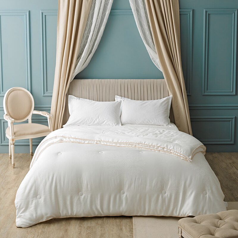 Upscale Modale jacquard double quilt core thickened warm two-in-one winter quilt by soybean fiber Spring and autumn quilt