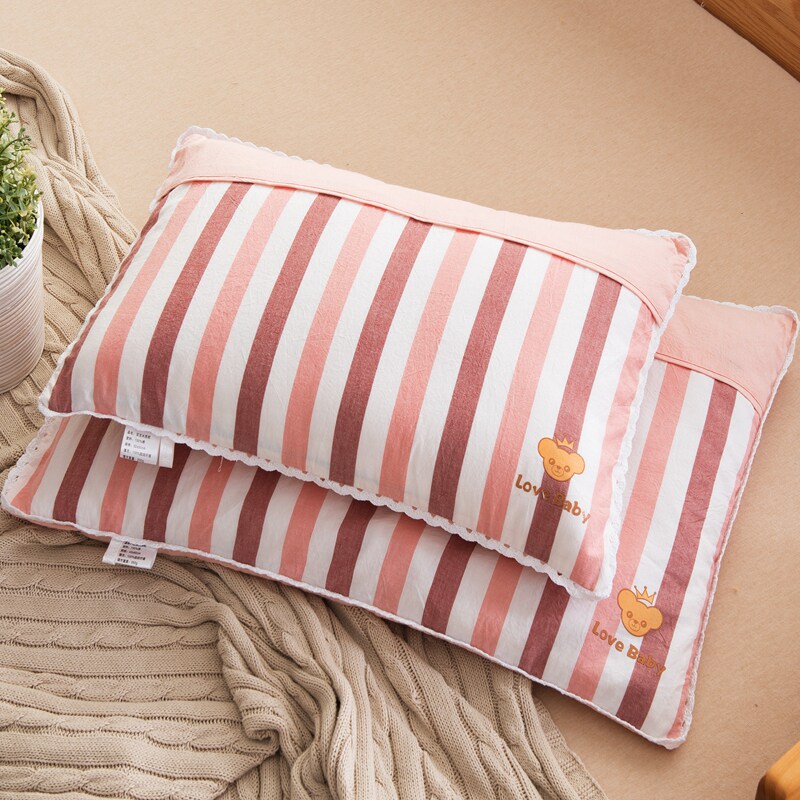 Cotton woven children's pillow kindergarten pillow buckwheat shell pillow core single adult neck pillow student dormitory pillow core