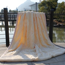 Phoenix blanket solid color warm blanket double-layer embroidered thickening wedding autumn and winter Raschel blanket 11 kg