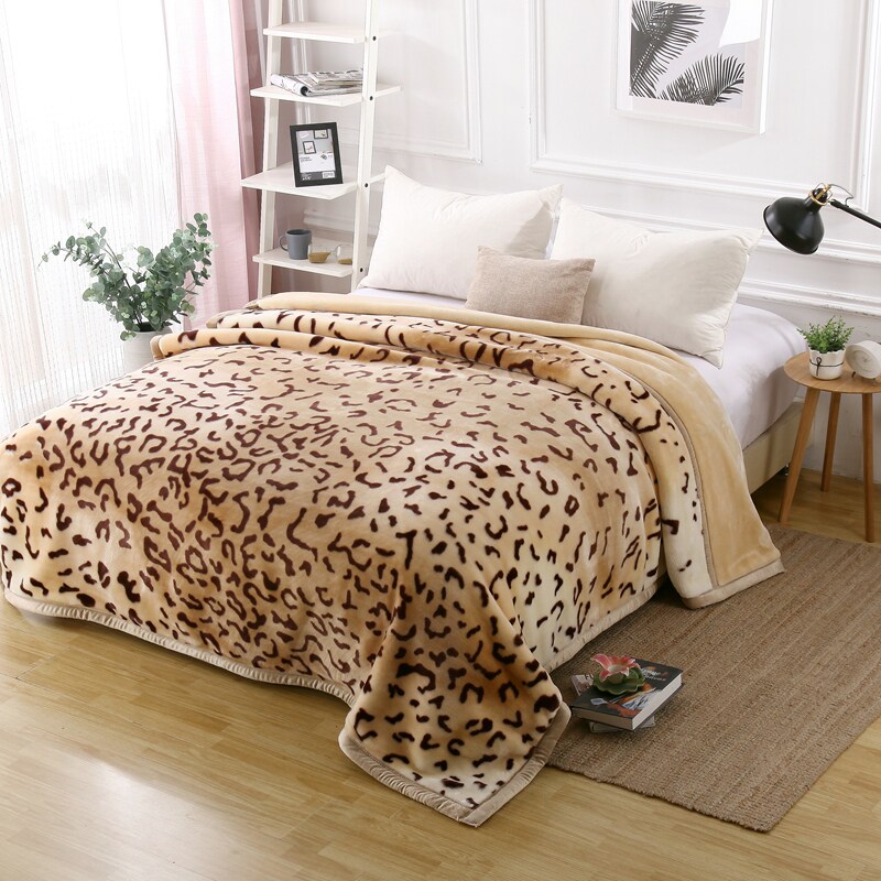 Shanghai Phoenix 10 Catty Thickened Super Soft Rascher Blanket Double Layer Autumn Winter Nap Blanket Double Warm Cover Blanket