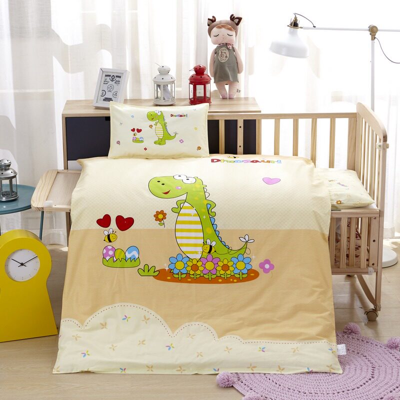 Cotton kindergarten quilt three-piece set contains core baby children into the kindergarten bedding baby cotton nap futon six-piece set
