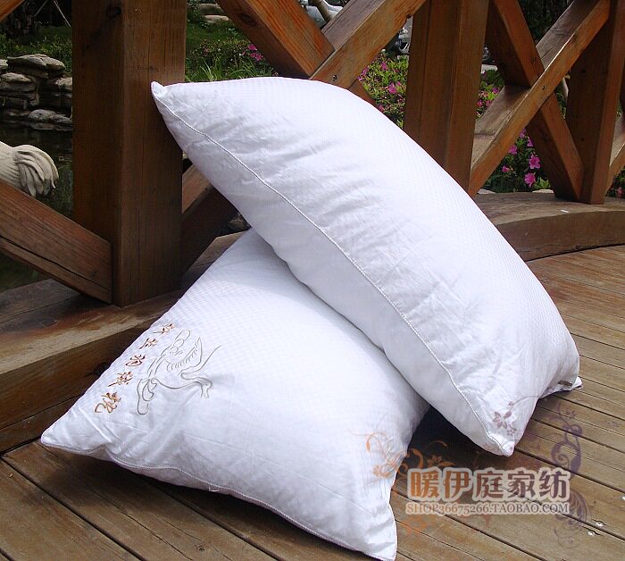 Hotel Quality Full Cotton High Play Feather Velvet Pillow Core Health Pillow Care Cervical Spine Single Bed Pint Pillow Special Price single